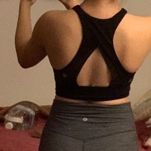 Halter crop top sports bra